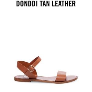 Steve Madden Donddi Tan Leather Sandals